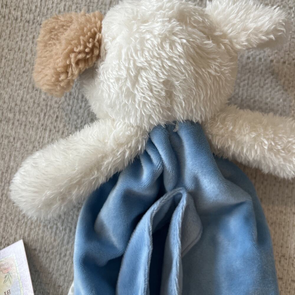 Bunnies by the Bay Skipit Puppy Bye Bye Buddy Lovey Security w/ Straps NWT - Picture 8 of 9